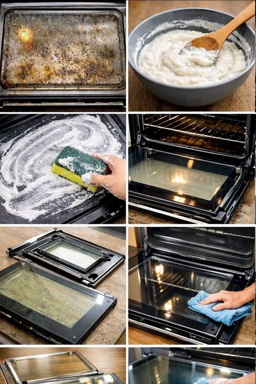 Dirty oven glass: the natural solution to make it shiny and clean as before