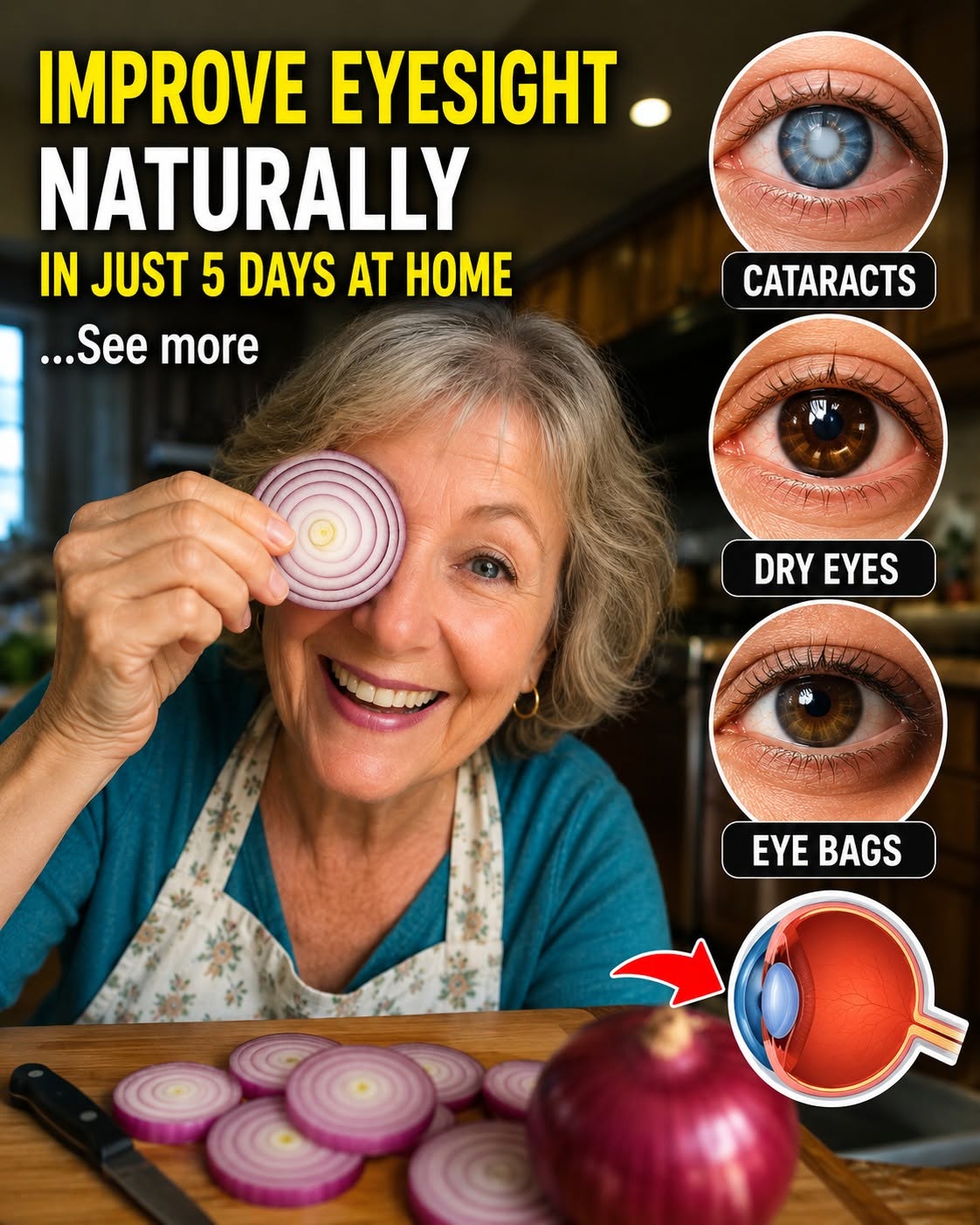 Improve eyesight naturally with onion in just 5 days at home … Say OK to get more of my remedies 👇