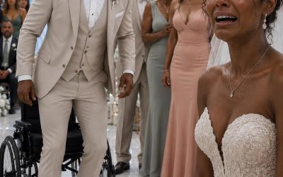 My parents and younger sister laughed loudly at my wedding. “Of course only a cripple would marry a failure like her,”