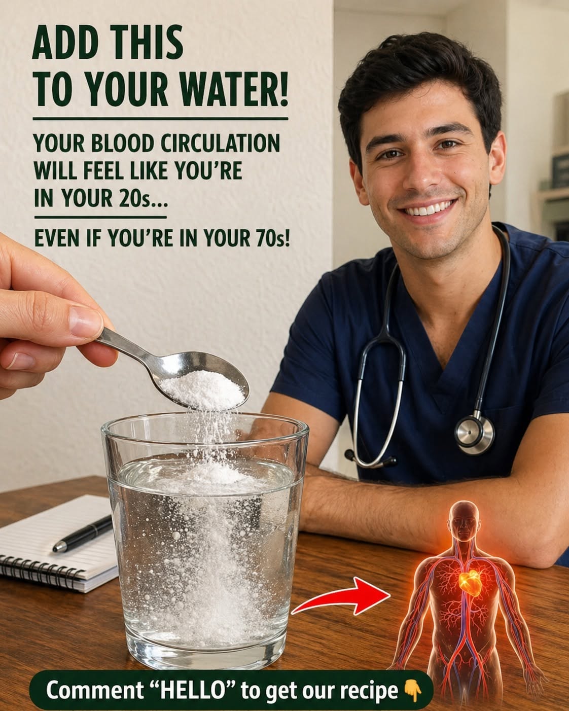 Seniors: Don’t just drink plain water, add this mineral for perfect blood circulation. To continue receiving my recipes, just say something… Thank