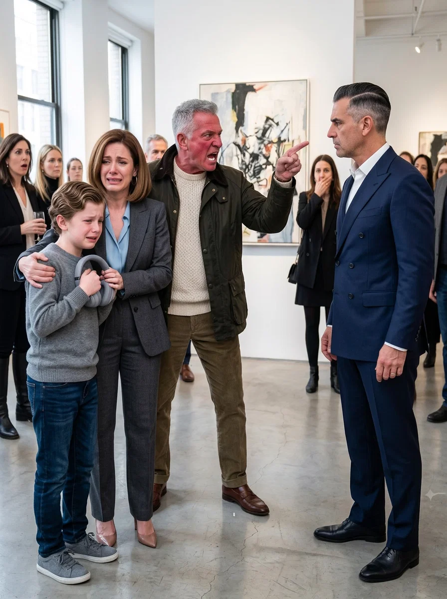 On my father’s birthday, he dismissed the painting my 5-year-old autistic son created for him as “cheap.” I stayed quiet and left with my son. Seven years later, that painting sold for ,000,000. Then my father called, insisting the money was his—until the buyer came forward and left the entire exhibition speechless.